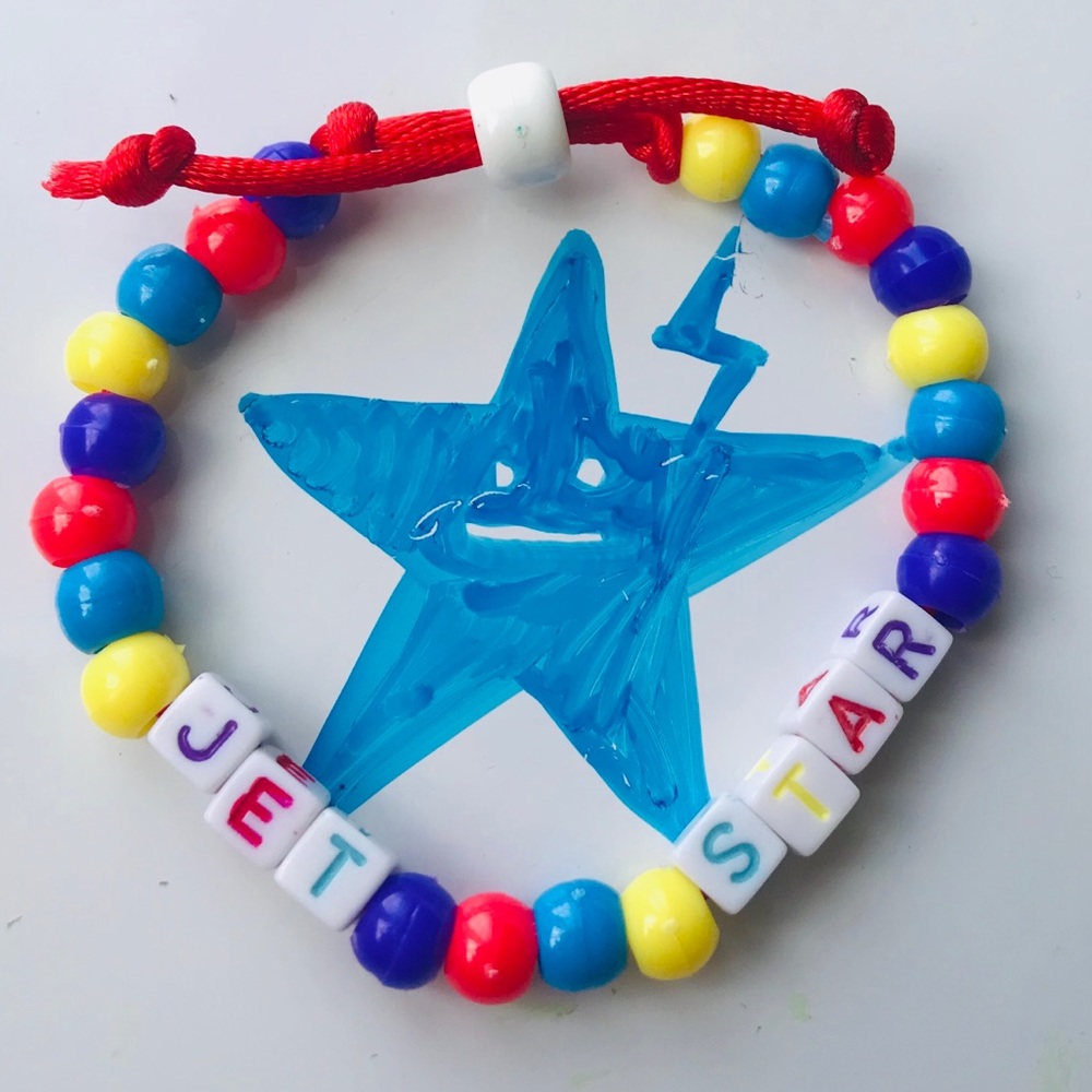 Jet Star My Chemical Romance kandi bracelet